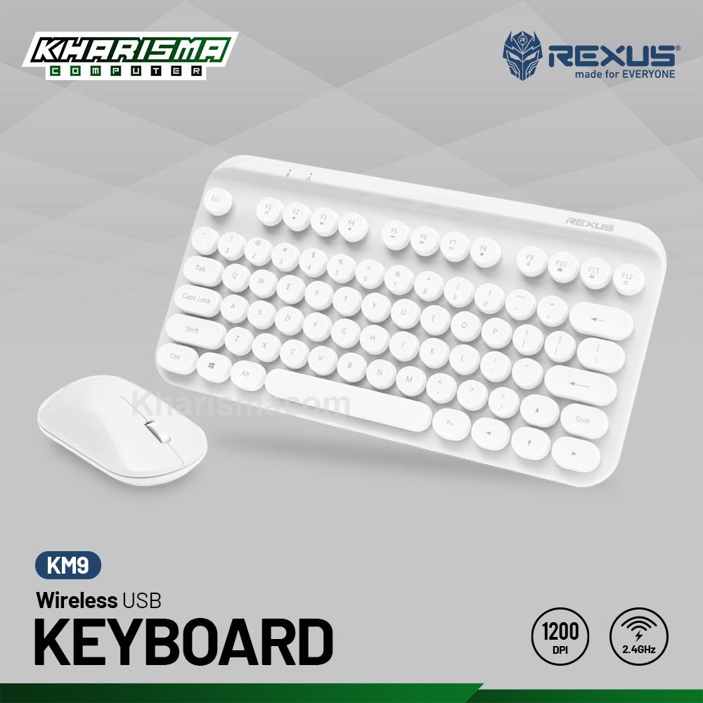 Keyboard Mouse Wireless Rexus KM9