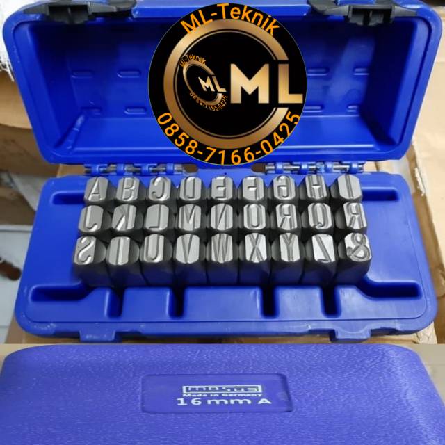 

MASUS Germany Huruf Ketok 16 mm Stamp Punch Letter A - Z + hurup &