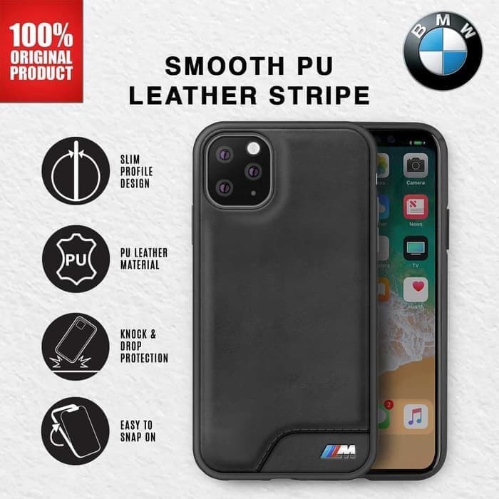 BMW Original - Smooth Leather Case iPhone 11 Pro 5.8 inch - Black