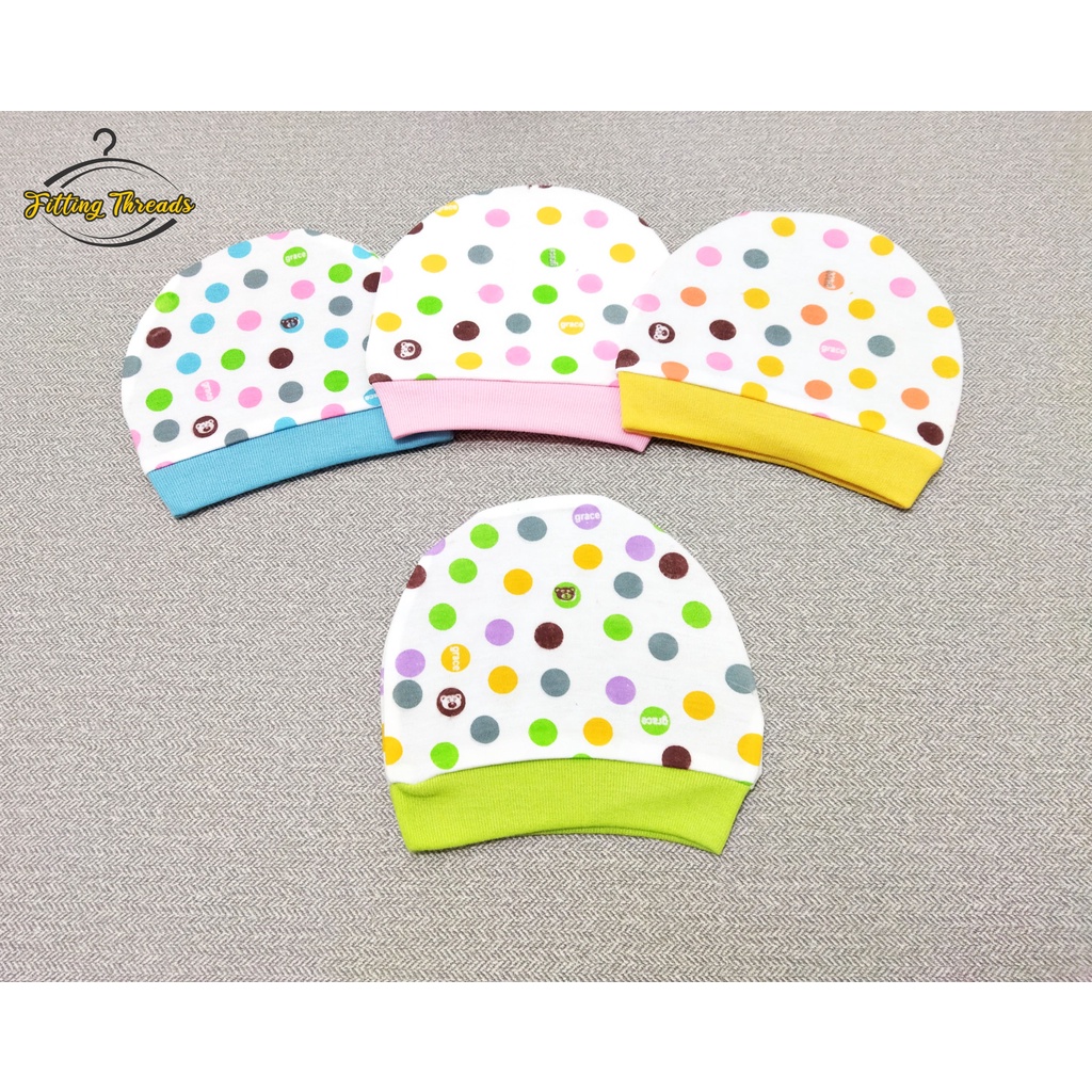 Topi Kupluk Bayi Katun Newborn Karakter