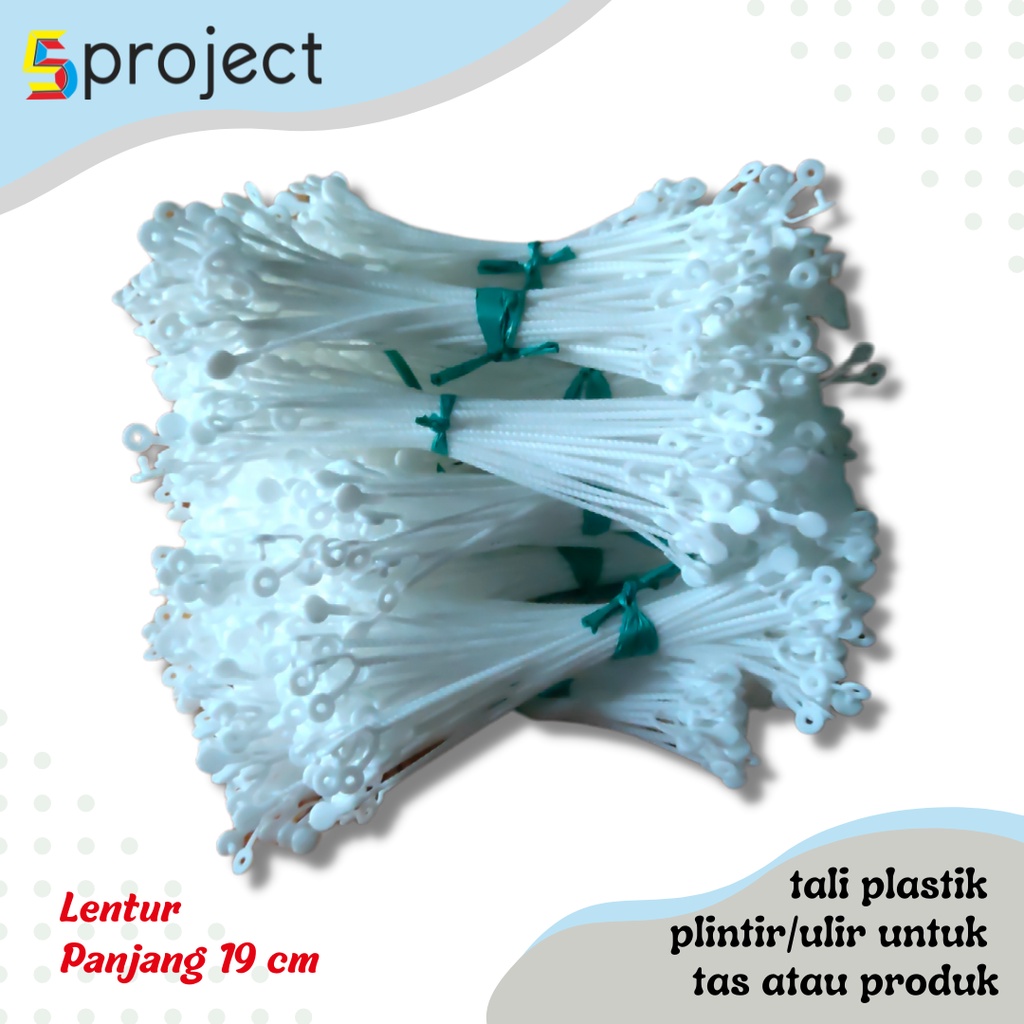 Tali Plintir Putih  Lentur Berkualitas Tali Gantugan Snack Kemasan Souvenir Tentengan Tas