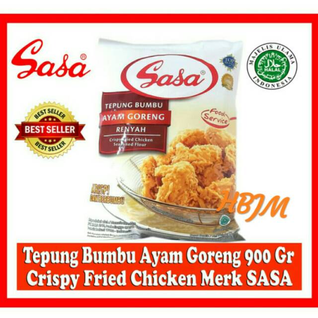 

TEPUNG BUMBU AYAM GORENG RENYAH 900 GR KENTUCKY MERK SASA