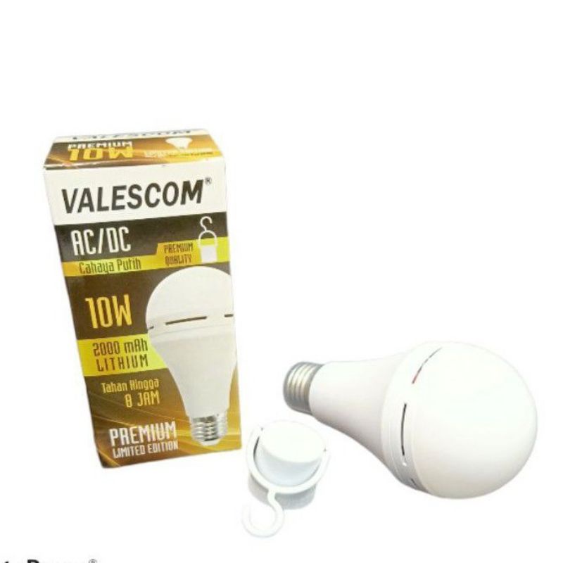 COD BOHLAM LAMPU LED EMERGENCY VALESCOM 10W//BOHLAM SENTUH NYALA VALESCOM 10 WATT//VALESCOM 10W AC/DC TAHAN 8 JAM