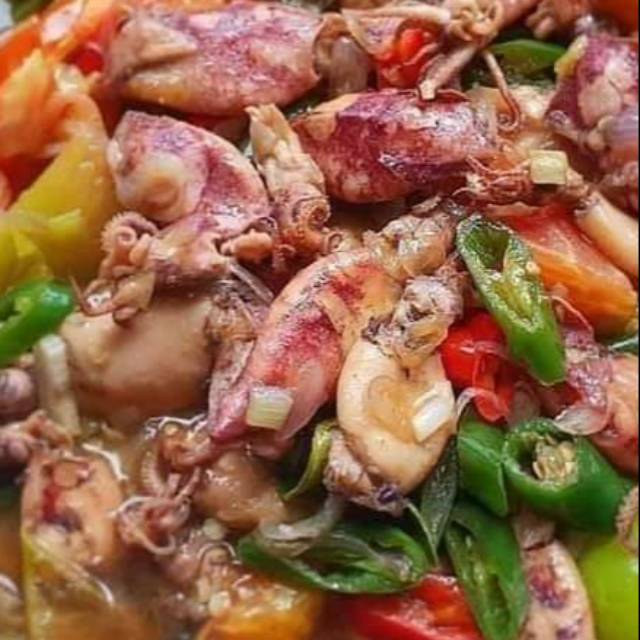 

Cumi asin cabai hijau