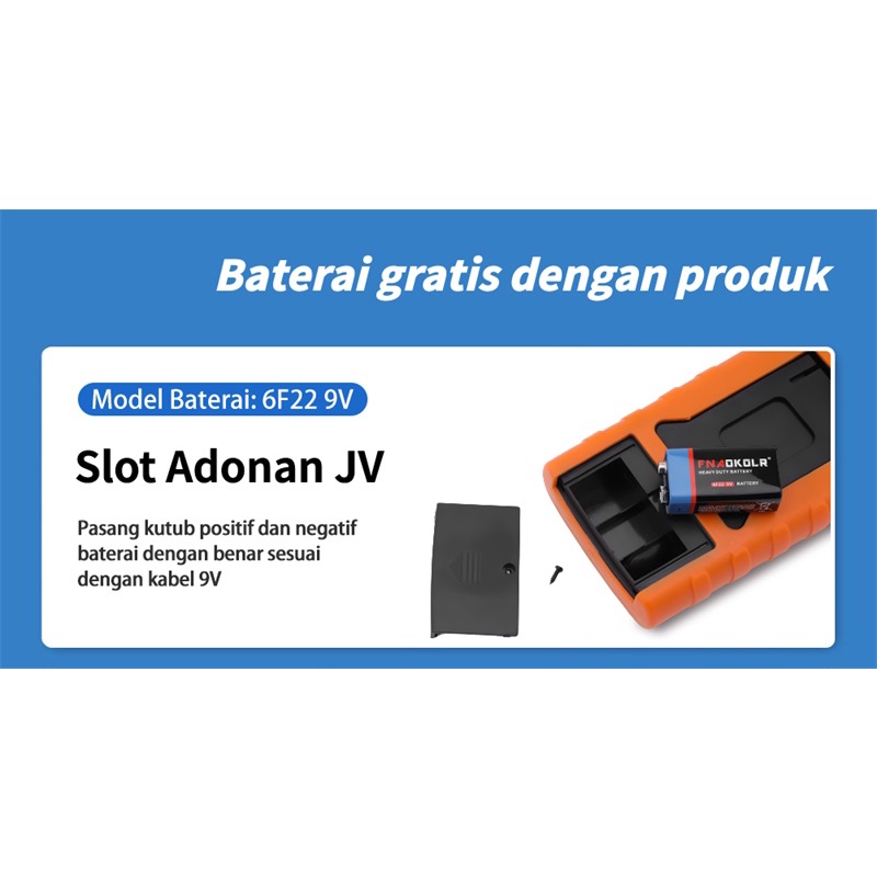 【 termasuk baterai】DT-9205A Avometer Multitester Alat Pengukur Multimeter Digital