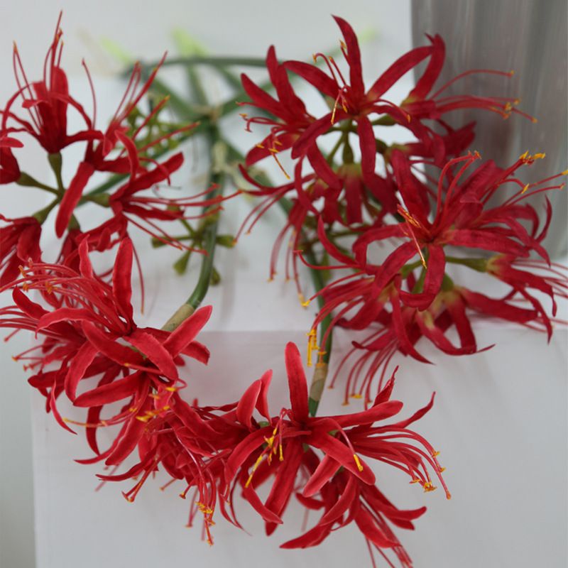 [ICEWAY] Bunga Higabana Red Spider Lily Artifisial Lycoris Radiata Cosplay Properti Foto Hanfu