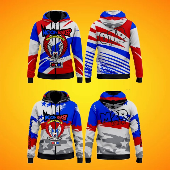 JAKET PRJNTING MOONRAKER - JAKET MOTOR - JAKET KOMUNITAS MOTOR - OUTHERWEAR