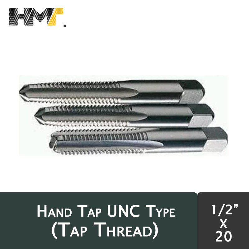 Tap Thread / Hand Tap UNC 1/2" x 20 ( inch ) 1 Set