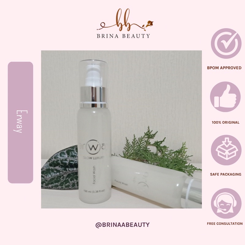 ERWAY FACIAL WASH GLOW LUXURY ORIGINAL BPOM