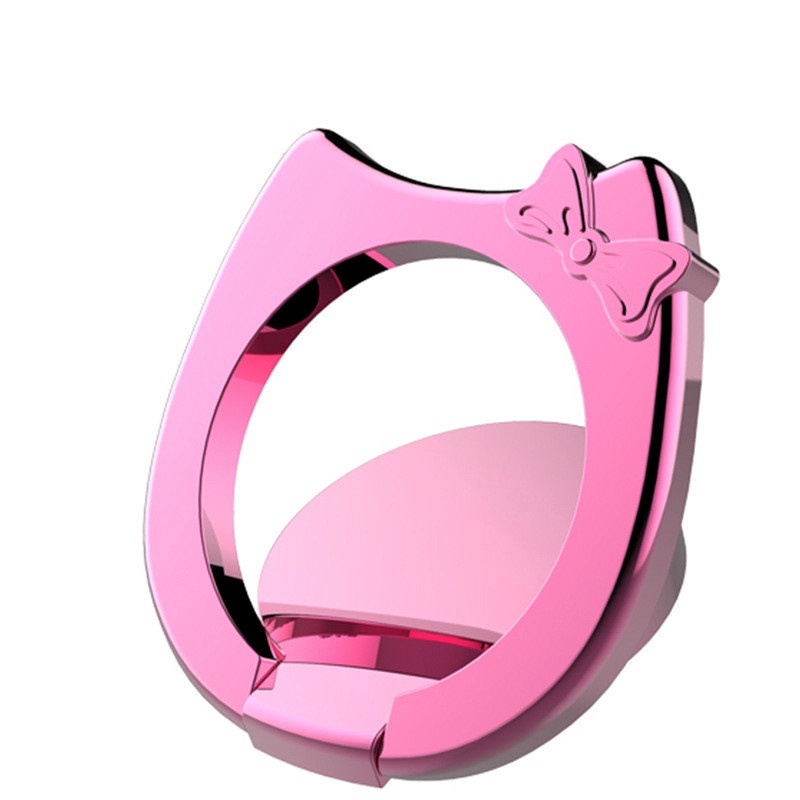 1 X Alloy KT Cat Finger Ring Mobile Phone Stand Holder Universal Holder