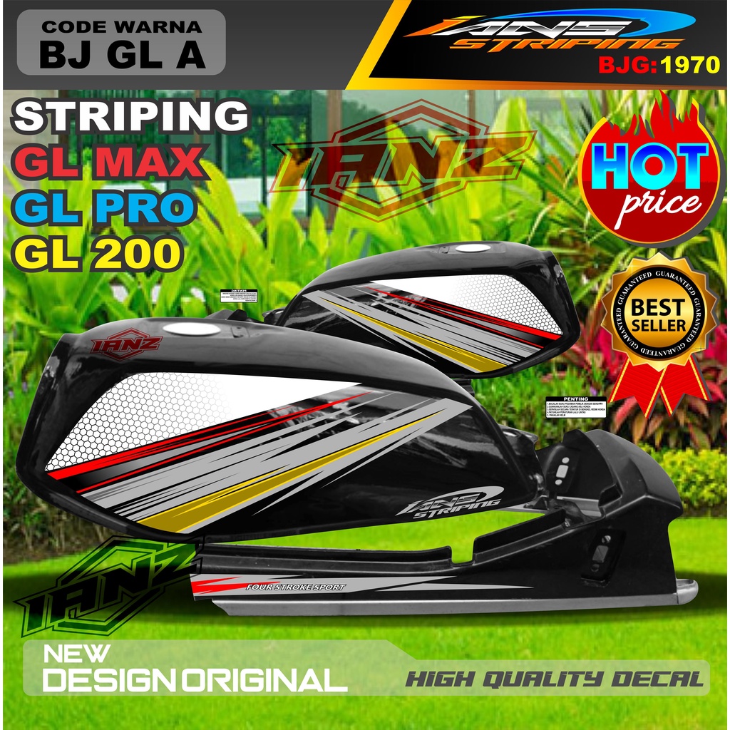 CUSTOM STIKER MOTOR GL MAX GL PRO GL 100 / STRIPING MOTOR GL TERBARU / STIKER MOTOR TERMURAH / STRIPING GL MAX / STIKER GL PRO / STIKER MOTOR