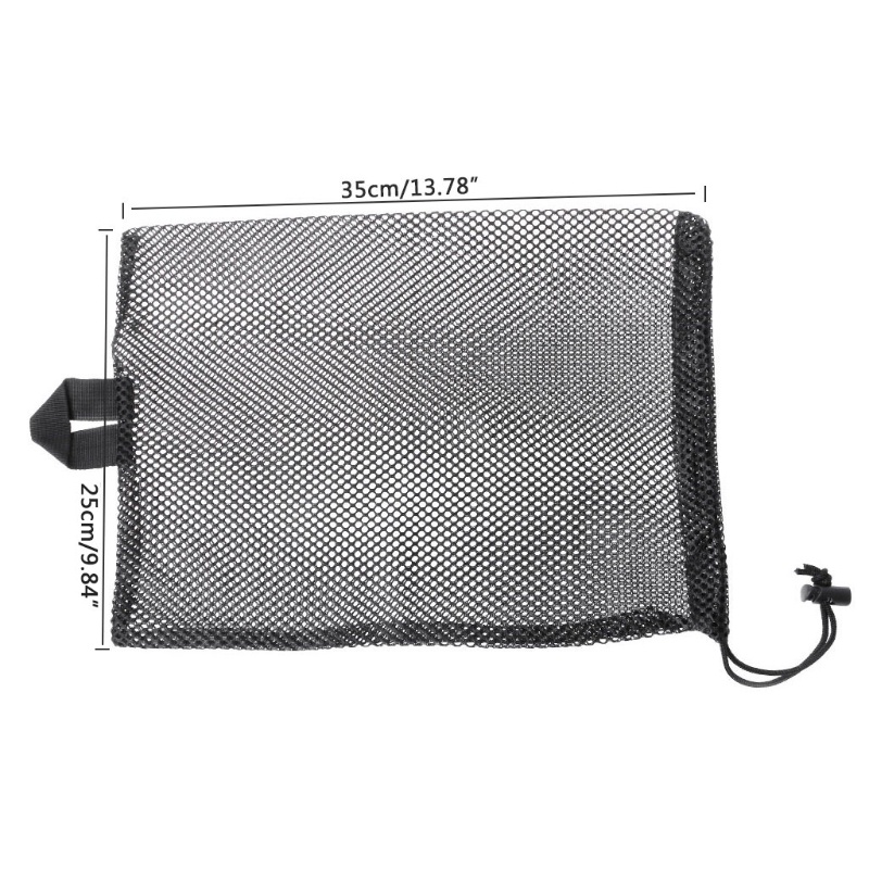 Sun Tas Pouch Serut Bahan Mesh Cepat Kering Untuk Penyimpanan Kacamata Scuba Diving / Snorkeling