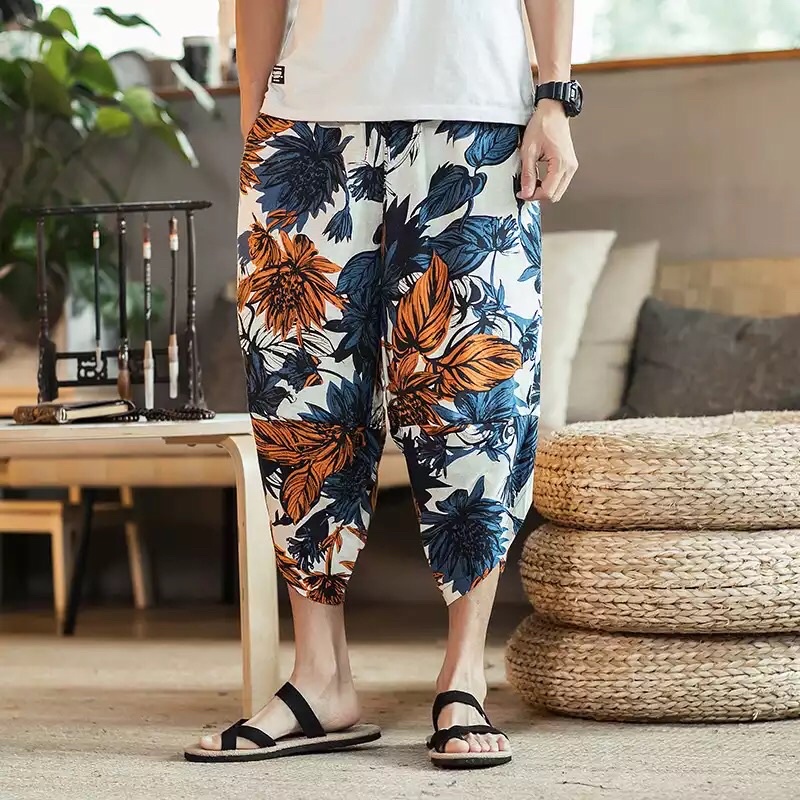 HR13 CELANA HAREM JOGGER LINEN IMPORT 3/4 SIRWAL PRIA JEPANG KOREA ORIGINAL M-5XL