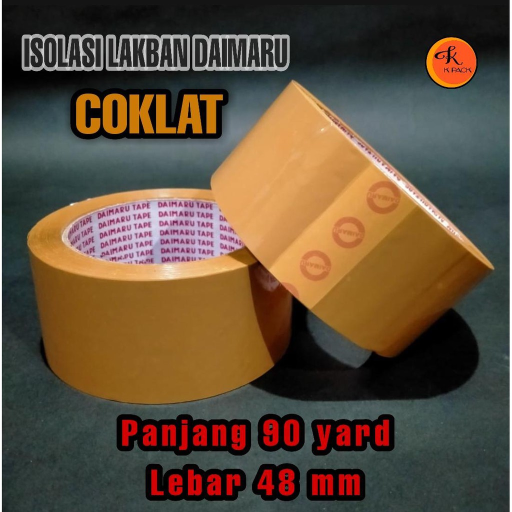 

DAIMARU ISOLASI LAKBAN COKLAT OPP TAPE