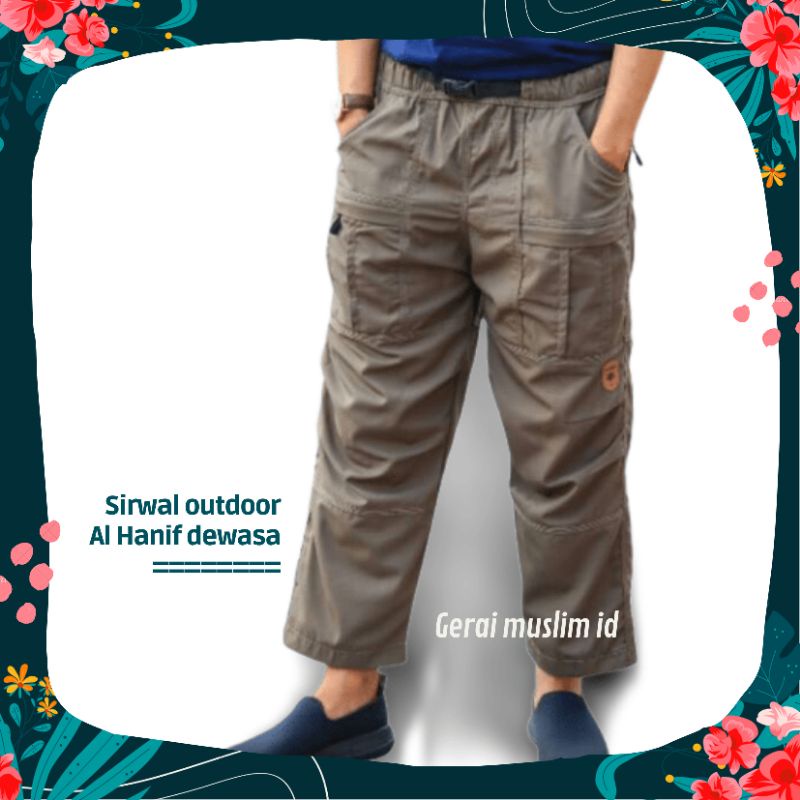 Celana Sirwal Outdoor Dewasa Al hanif dan Arrofee M-XXXL Jumbo Ripstop Premium