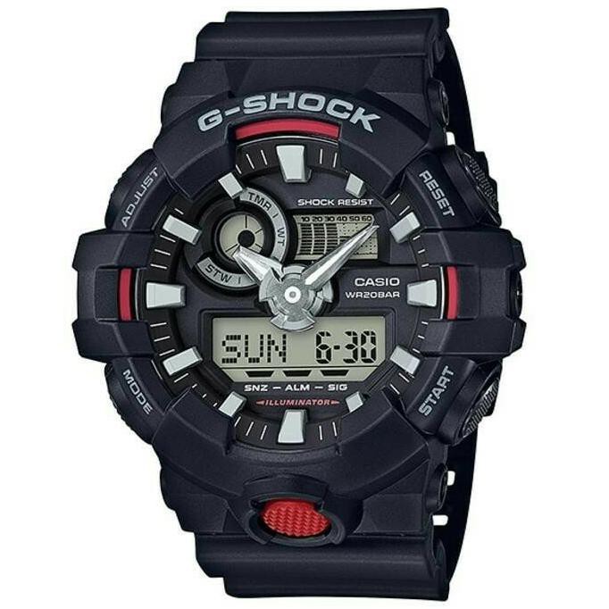 Jam Tangan CASIO G-SHOCK GA 700 / GA-700 ORIGINAL RESMI - Merah