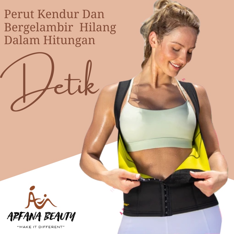 Korset Perut Cami Hot Waist Cincher Baju Pembakar Lemak  Korset Pelangsing Baju Olahraga Wanita