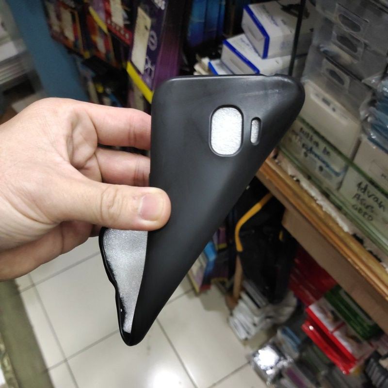 SAMSUNG J2 PRO softcase silikon karet hitam mantul murah meriah