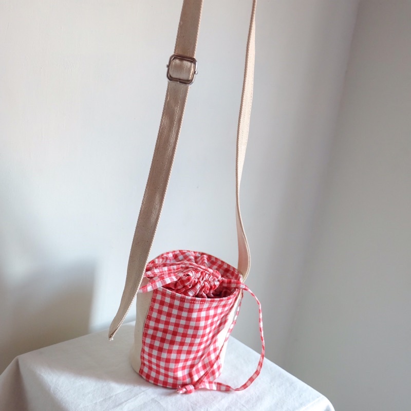[Bathsim] Selly Sling Bag tas kanvas tas kanvas wanita tas selempang wanita tas wanita