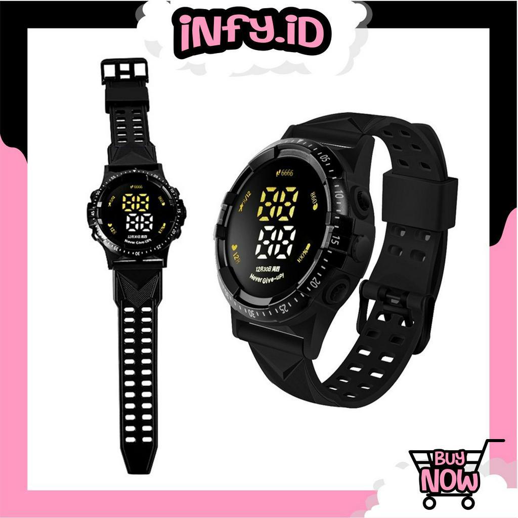 INFY - Jam Tangan Digital Sport Watch LED Large Screen Sweatproof Multifunctional JT058