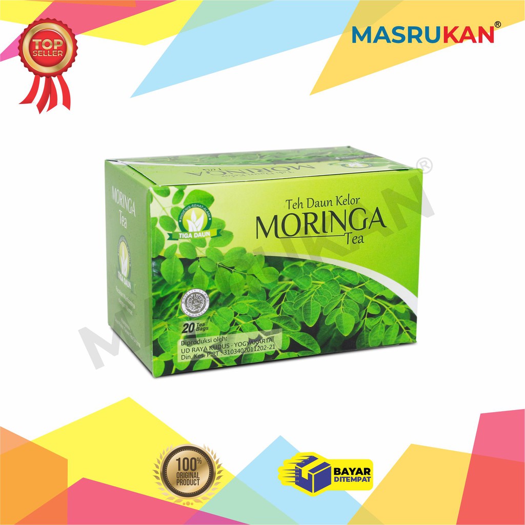 

Minuman Herbal teh Daun kelor Moringa alami berkhasiat