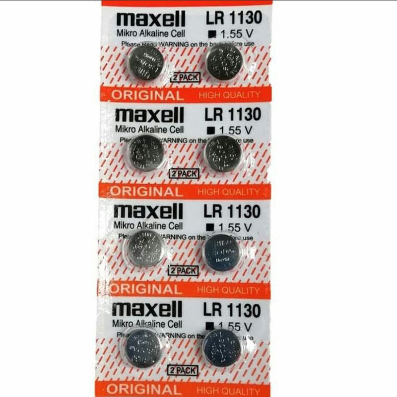 Trend-Trend Baterai Kancing / Button Cell AG10 389 SR54 LR54 LR1130W GP189 - MAXELL