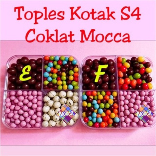 

Grosir Kue Lebaran Kotak Sekat 4 Coklat Toples isi Parcel Lebaran Kado Souvenir Cokelat Mocca