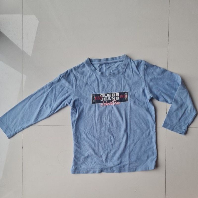Sweater anak laki / boy GUESS JEANS (size 6 - 7 year) blue preloved