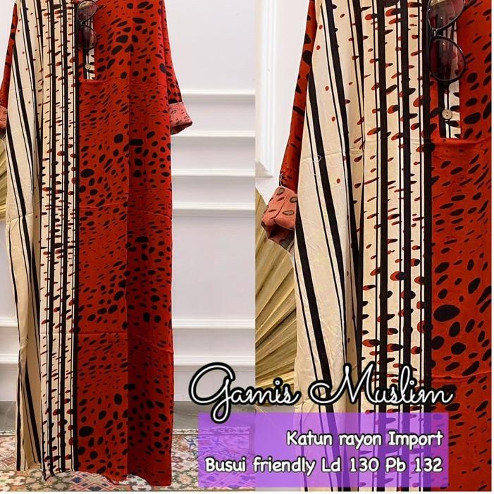 Daster Muslim lengan panjang Habel, J & L Panjang Semata Kaki