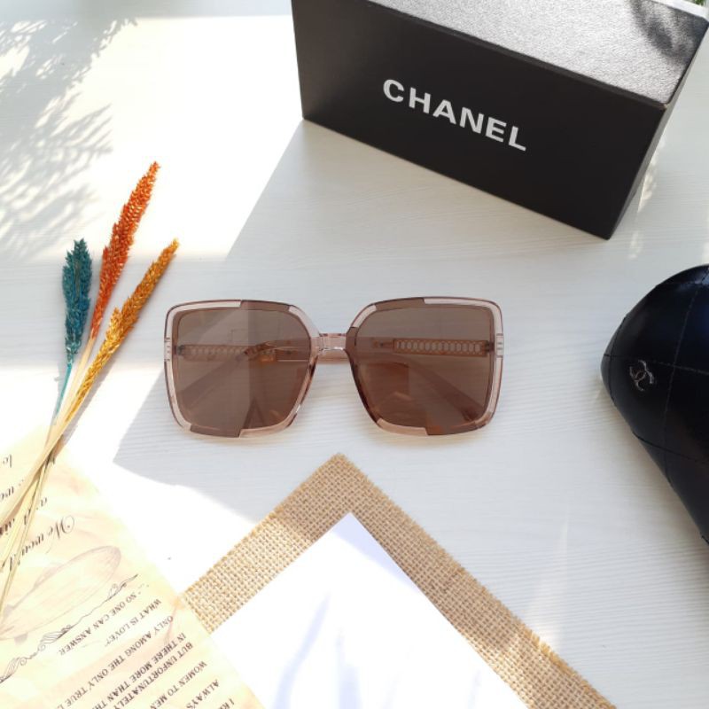 Cod - Grosir Kacamata Hitam Wanita Fashion Chanel 9146 & Free Cairan Pembersih