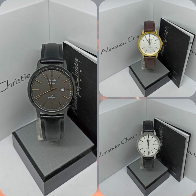 Jam Tangan Wanita Alexandre Christie 1007 AC1007 AC 1007 Tali Kulit