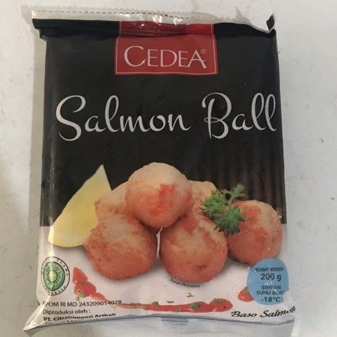 

Salmon ball 200 gram / bakso salmon / baso salmon / bola salmon CEDEA