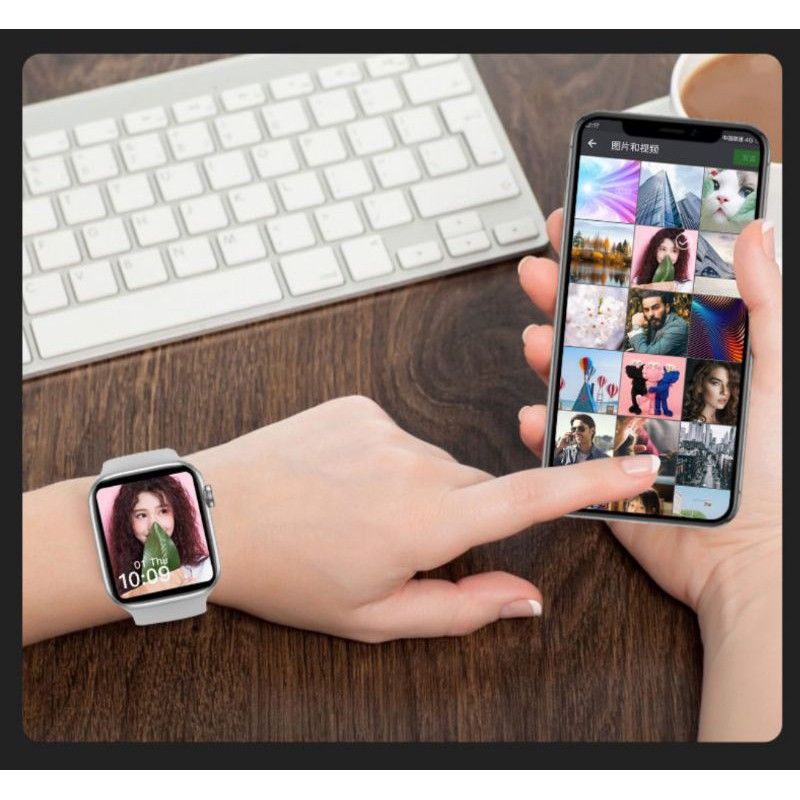 Smartwatch IWO LTE NEW 2021 (BISA TELP DARI JAM ) Wireless Charger