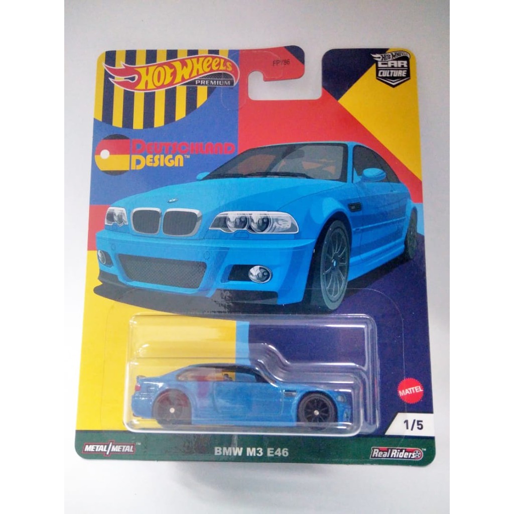 Diecast Hot Wheels BMW M3 E46 HW Car Culture Deutschland Design Hotwheels Mobil Mainan Premium Anak