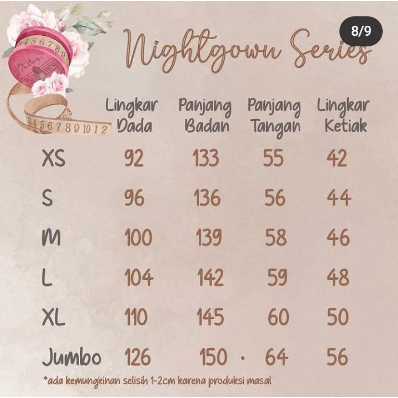 Ditsy Februari 2022 Runa Mocca Xl dan Little Runa Mocca