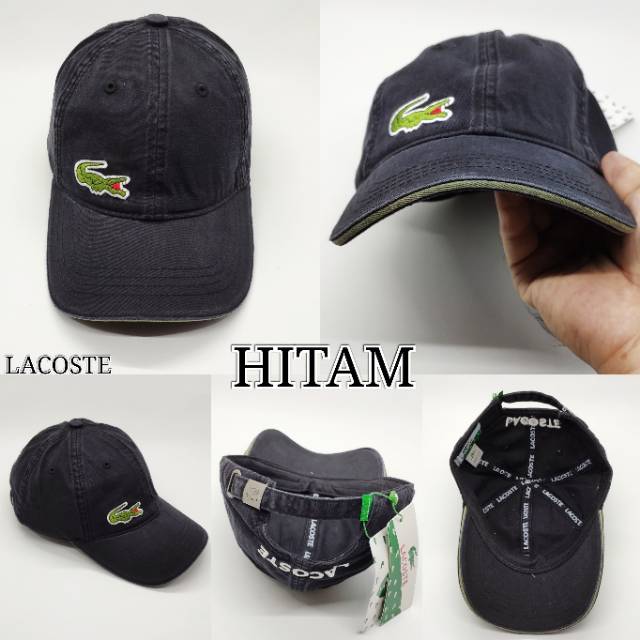 Topi baseball import logo buaya Kiri