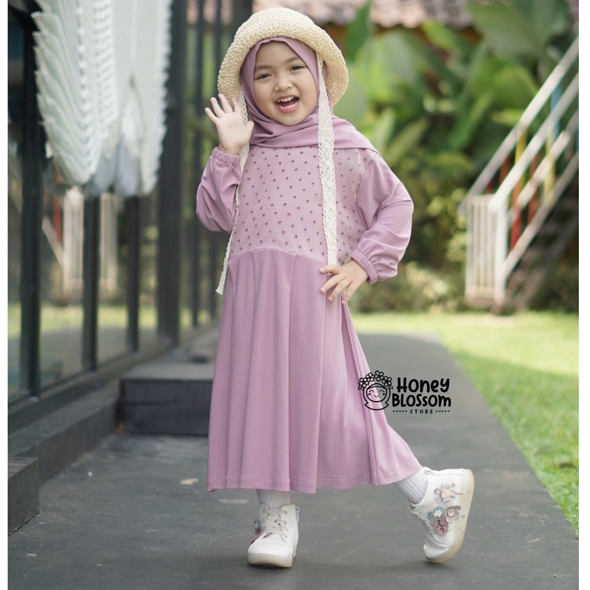 HONEYBLOSSOM gamis anak / gamis anak perempuan alesha series 1-5 tahun