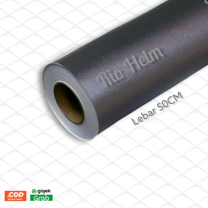 Skotlet hitam doff motif kulit jeruk permukaan kasar