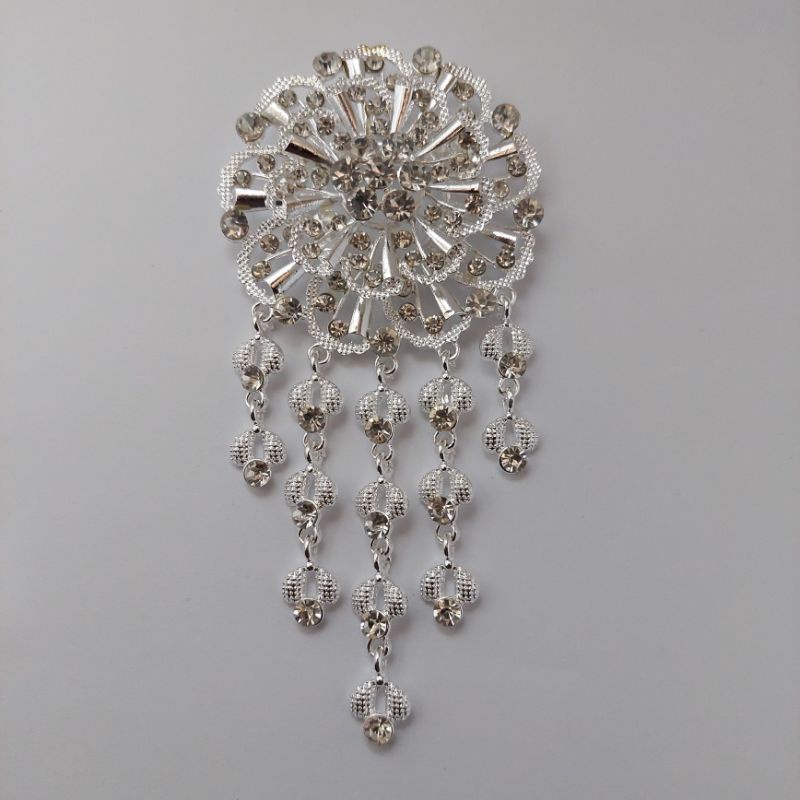 Bros kebaya Bros mata bros kutubaru Bros kebaya bunga-B putih