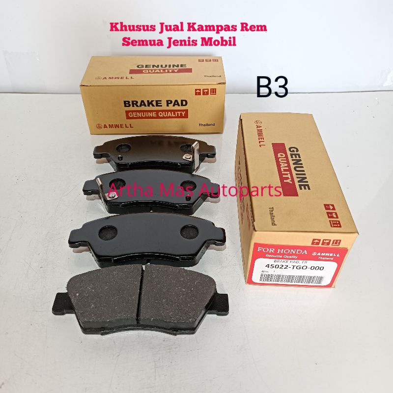 KAMPAS REM DEPAN CIVIC CENTURY ES BRAKE PAD CIVIC CENTURY ES