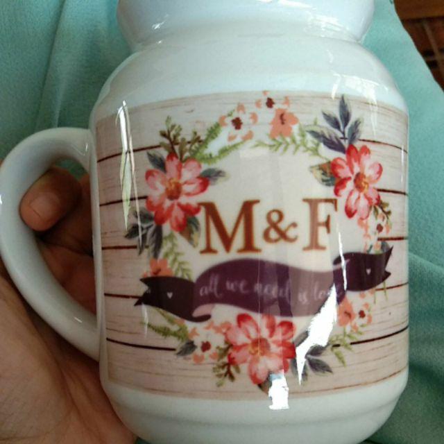 Kado Pernikahan Mug Custom / Kado Wedding Vintage