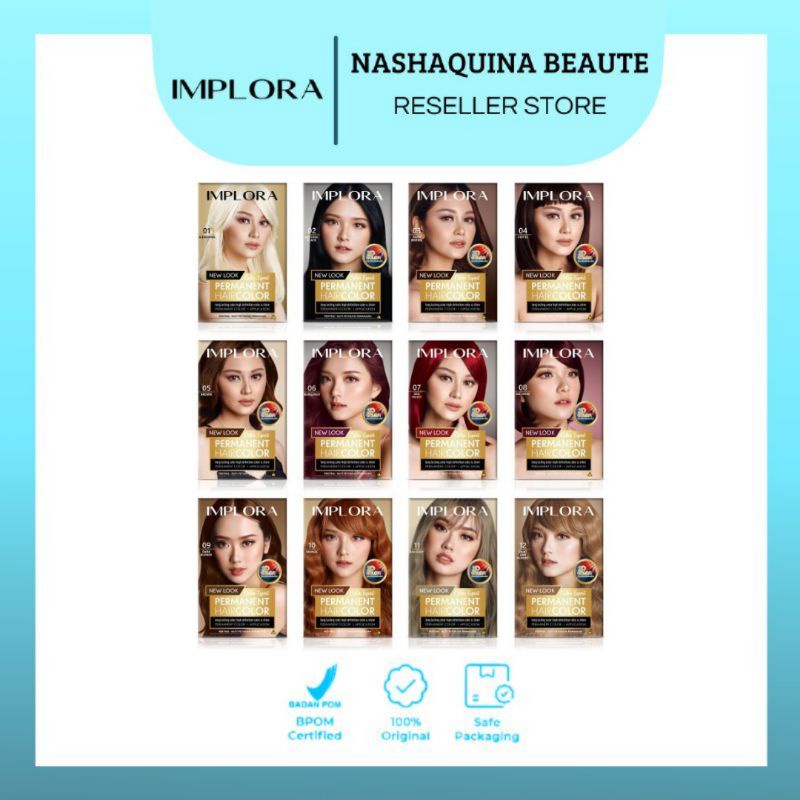 IMPLORA New Permanent Hair Color - Ash Gray - Ash Blonde