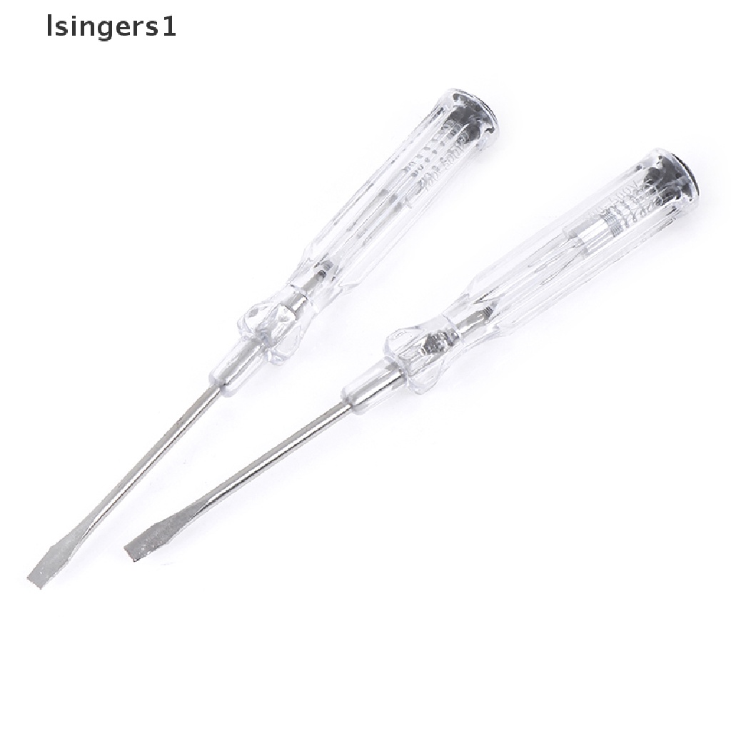 (lsingers1) 2pcs / Set Obeng Tes Pen Uji / Uji / Deteksi Power Listrik