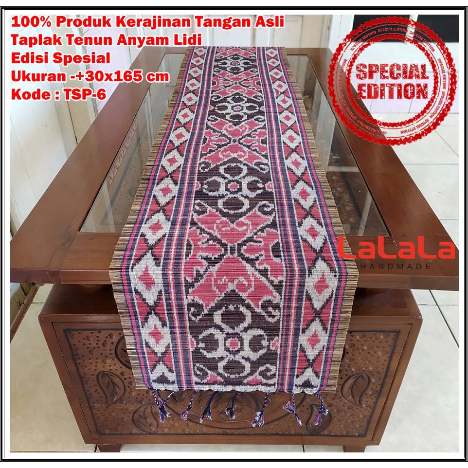 Taplak Meja Ruang Tamu Minimalis Table Runner Cover Meja Makan Panjang Cafe Hotel Ukuran -+30x165cm