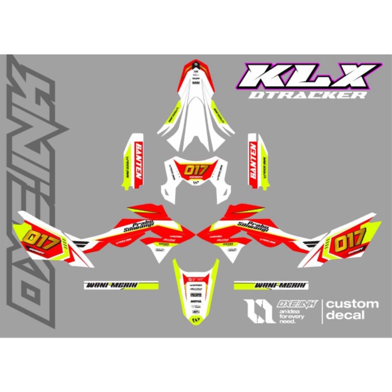 Decal DTRACKER new merah putih