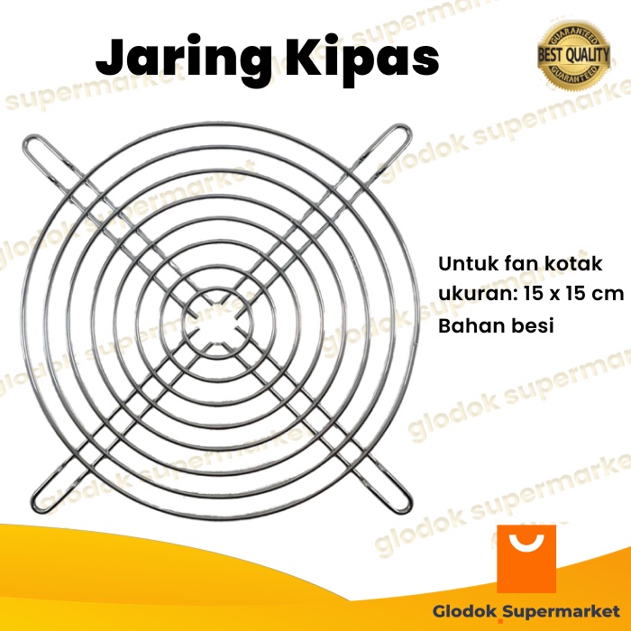 Jaring Kipas cm Ram Fan Kotak 15 Cm Tutup Kipas PC Komputer 15cm Cover Kawat Metal Grill Besi