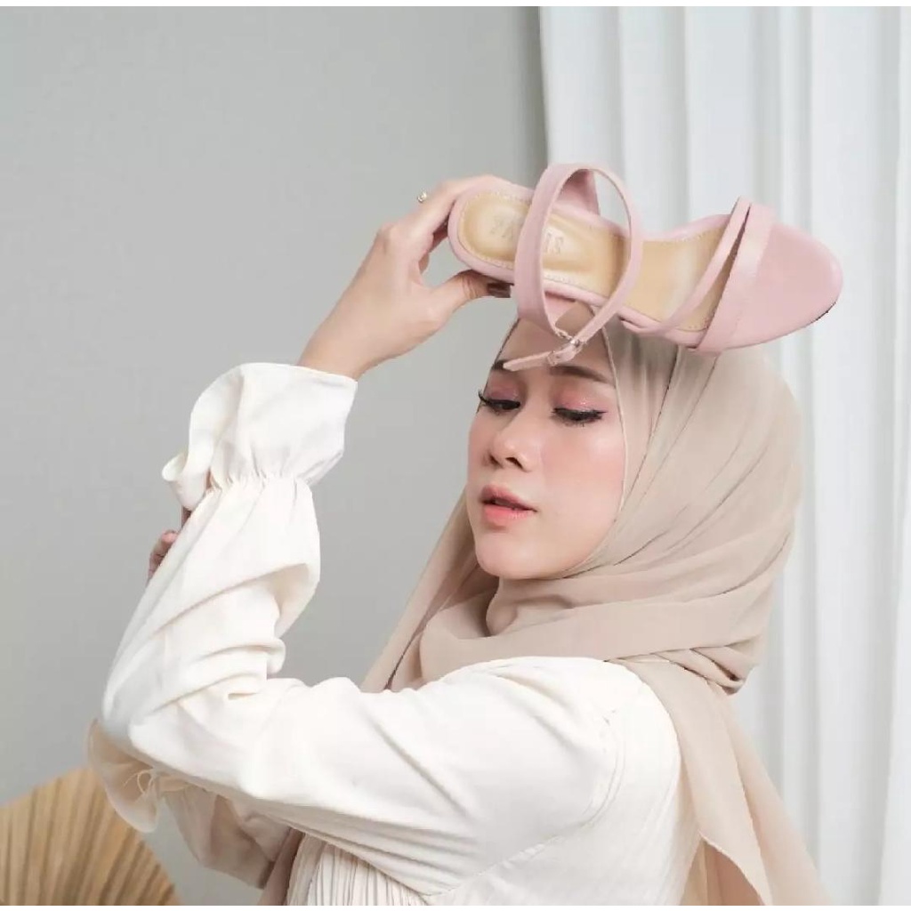 SANDAL HEELS PESTA WANITA KEKINIAN VIRAL TERLARIS/SANDAL WANITA HAK 5CM TERMURAH