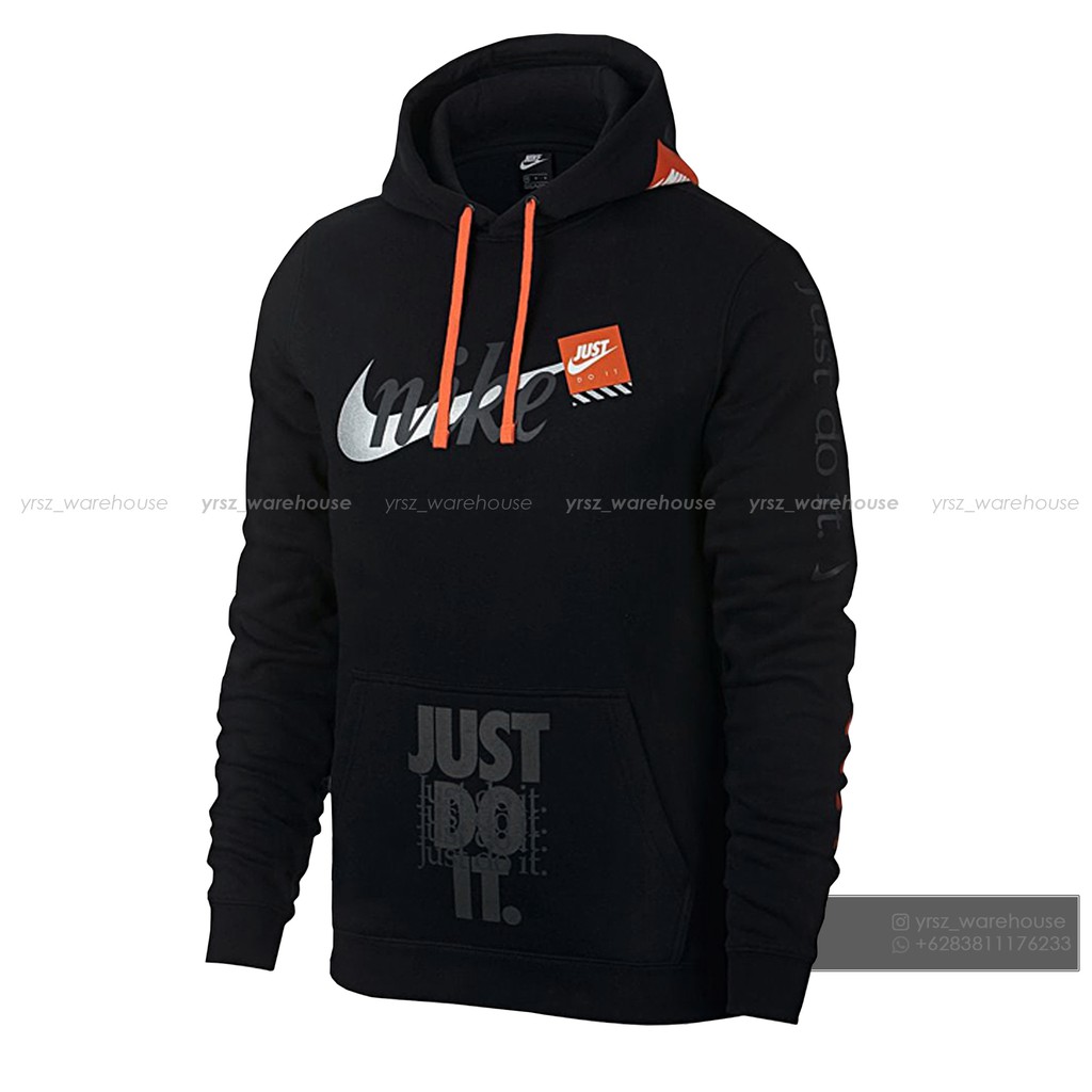 off white black orange hoodie