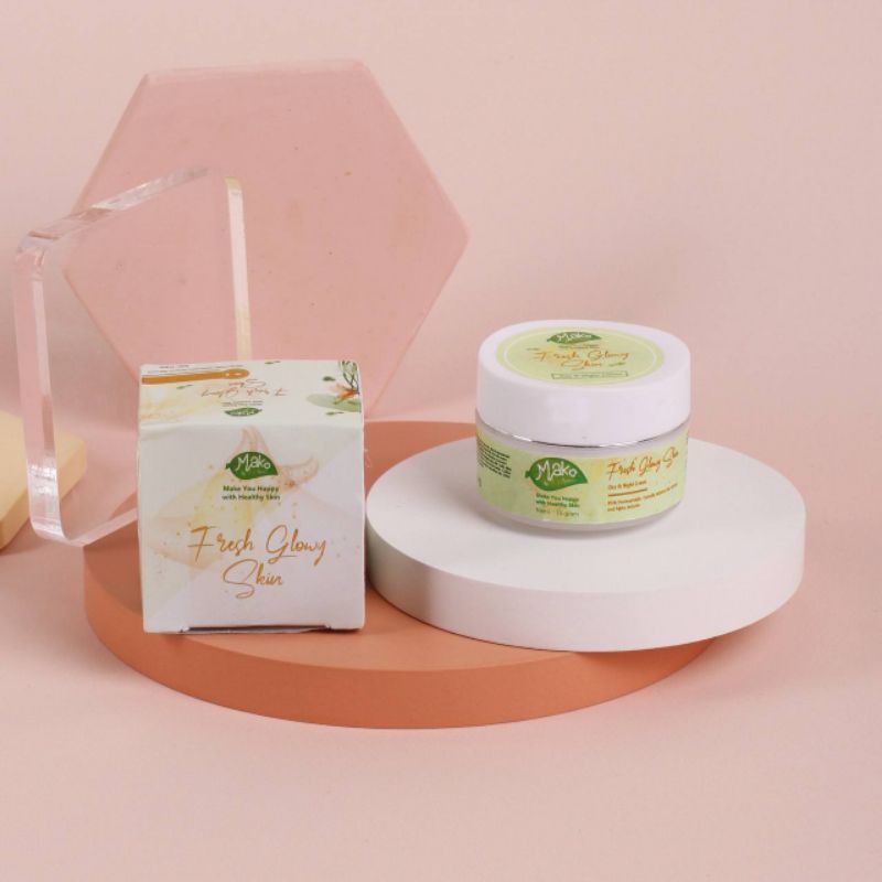 Fresh Glowy Skin Day And Night Cream Mako By Seris Moisturizer Cream Pelembab Mako By Series Original Anti Jerawat Shopee Indonesia