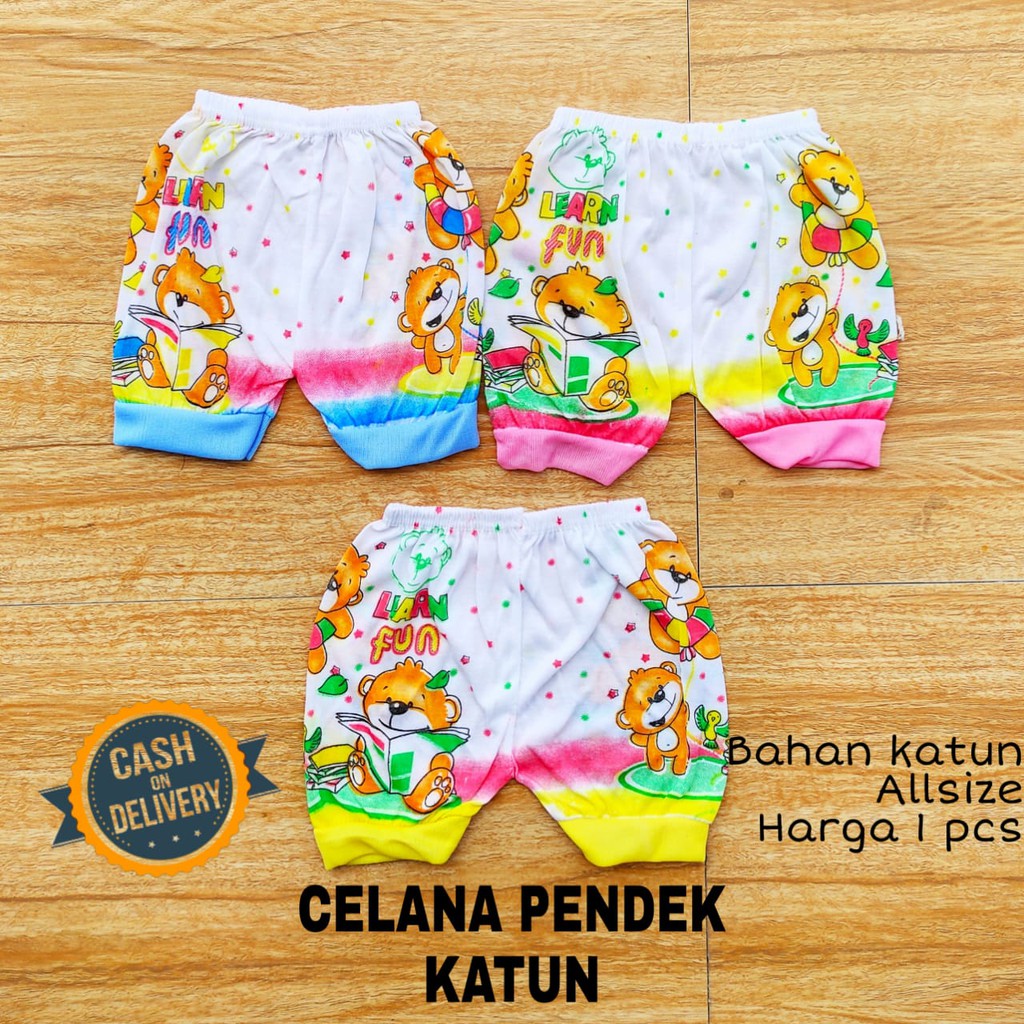 1 LUSIN (12 pcs) Celana bayi pendek STABILO grosir TERMURAH